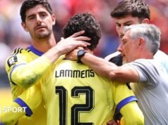 Copa do Mundo de 2026: A Bélgica está fora da Copa do Mundo depois de perder para a Espanha.