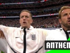 Foram tocados os hinos nacionais da Inglaterra e da Argentina.