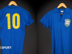 A camisa de Pelé da final da Copa do Mundo de 1958 foi vendida por £ 3,6 milhões.