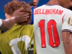 O tapa de Bellingham no Colo Barco que se tornou viral após a vitória da Argentina sobre a Inglaterra