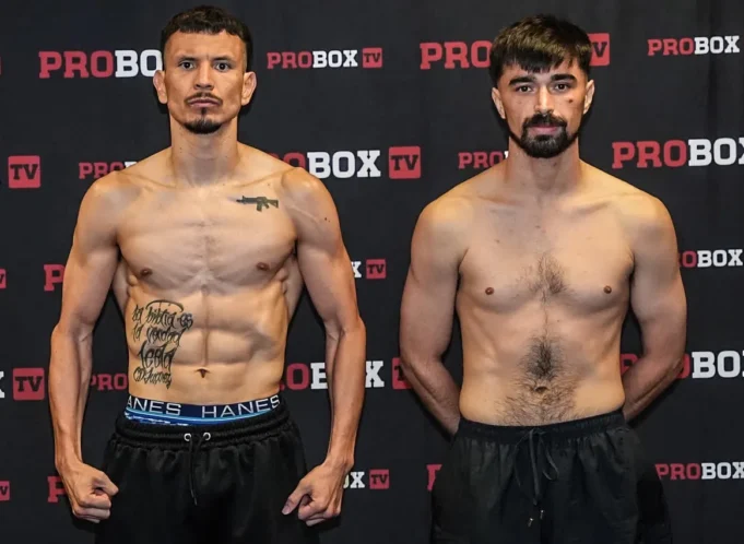 Pesagem da ProBoxTV San Bernardino: Brian Flores-Jonathan Navarro está no ar
