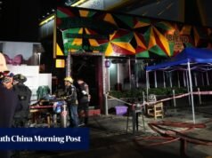 Pelo menos 27 pessoas morreram num incêndio num pub em Banguecoque.