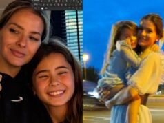 Postagem de China Suarez para o aniversário de 13 anos de Rufina