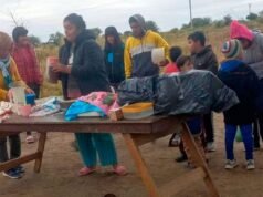 Uma cozinha comunitária na B° Avenida recebeu entrega de comida