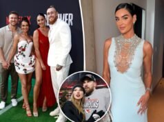 Claire Kittle admite que Kristin Juszczyk a salvou de um defeito no guarda-roupa antes do casamento de Taylor Swift