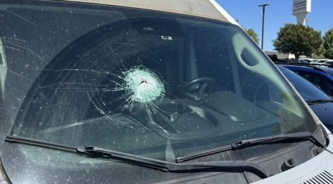 ‘Milagre’: Motorista grávida de gêmeos sobrevive Levou um tiro em um poste e atravessou o para-brisa do carro. bateu no estômago