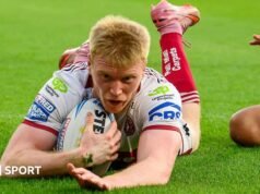 Super League: Huddersfield Giants 10-24 Wigan Warriors – Hat-trick de Zac Eckersley ajuda os visitantes à vitória