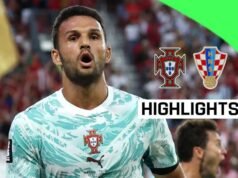 Portugal chegou aos oitavos-de-final depois de uma vitória dramática sobre a Croácia.