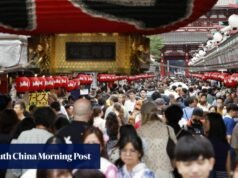 O Japão quer 60 milhões de turistas, mas a China não os envia.