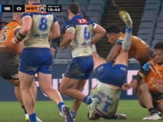 O desarme perigoso que rendeu a Fainu uma suspensão de três jogos foi o terceiro em dois anos