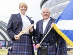 Jogos da Commonwealth em Glasgow 2026: Alex Marshall e Sarah Adlington homenageados com a bandeira da Escócia