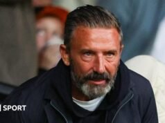 McInnes é banido da linha lateral por comentários ‘nojentos’ sobre pênaltis do Celtic