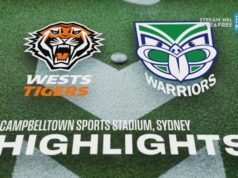 Rodada 19: Wests Tigers vs Warriors | Instruções