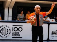 O basquete argentino está de luto: morreu o árbitro histórico Eduardo Muno Alagastino