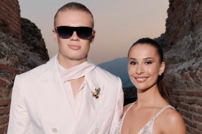 Erling Haaland e sua namorada Isabel Johansen brilham em roupas Dolce & Gabbana para encontros noturnos