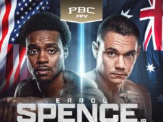 Tim Tszew se envolve na bandeira nativa para angariar apoio australiano sobre Errol Spence Jr.