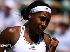 Resultados de Wimbledon 2026: Coco Goff vence Jessica Pegola para chegar à primeira semifinal