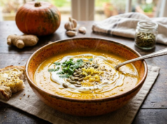 Perfeito para o inverno: sopa de abóbora e gengibre fica pronta em 20 minutos