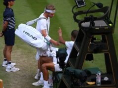 Estrelas do tênis se enfurecem na quadra depois de jogarem o ‘melhor ponto do ano’ em Wimbledon