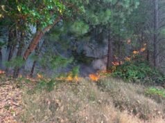 A Lei do Fogo foi usada quando o incêndio em East Evans Creek cresceu para 2.000 acres.