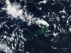 Satélites da NASA observam uma nova ilha da Terra surgir do mar