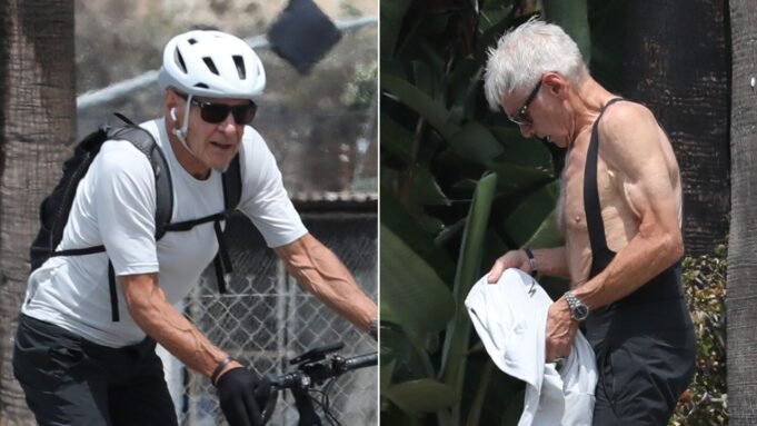 Harrison Ford mostra um físico impressionante aos 83 anos durante um passeio solo de bicicleta Harrison Ford mostra um físico impressionante aos 83 anos durante um passeio solo de bicicleta