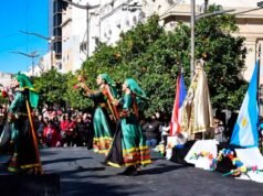 O município organizará neste sábado uma homenagem folclórica latino-americana à Virgem Carmen
