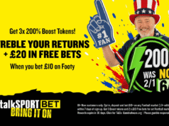 Ganhe £ 20 em apostas grátis e probabilidades aumentadas em 3 x 200% na Copa do Mundo com talkSPORT BET
