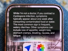Siri AI me ajudou a evitar diarréia de alface