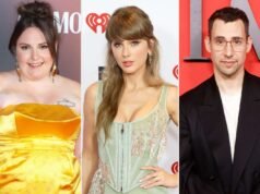 Exes Lena Dunham e Jack Antonoff comparecem ao casamento de Taylor Swift e Travis Kelce após publicar livro explosivo