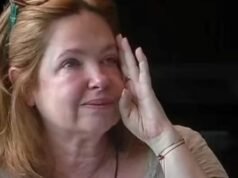 Andrea del Boca chorou ao ouvir o discurso de sua filha Anna
