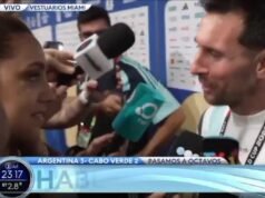 O gesto surpreendente de Messi com Sophie Martinez: “Se eu olhar para você…”