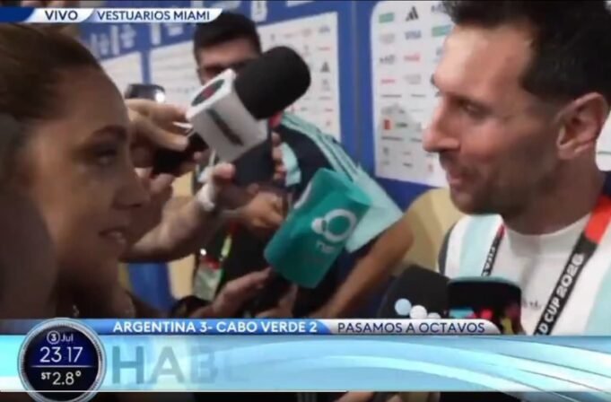 O gesto surpreendente de Messi com Sophie Martinez: “Se eu olhar para você…”