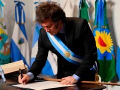 Em Tucumán, Miley pediu aos governadores que renovem o tratado de May