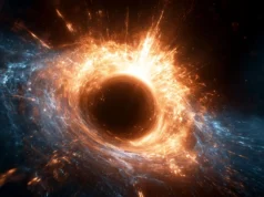 James Webb, da NASA, captura um buraco negro supermassivo se alimentando