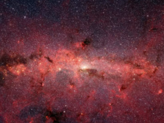 Uma galáxia de açúcar framboesa foi avistada no espaço, uma doce descoberta que pode revelar pistas sobre as origens da vida
