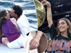 Landry Shamet gerou rumores de noivado com uma foto da aliança de casamento de sua noiva