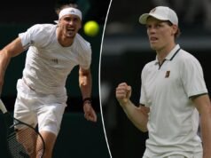Previsões, probabilidades e probabilidades de Alexander Zverev x Jannik Sinner