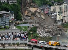 Deslizamentos de terra na China matam pelo menos 8 pessoas enquanto equipes de resgate correm em busca de sobreviventes sob a chuva