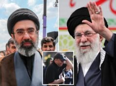 A segurança do Irão proibiu o líder supremo deficiente, “possivelmente gay”, de comparecer ao funeral do seu pai – temendo que Israel atacasse novamente