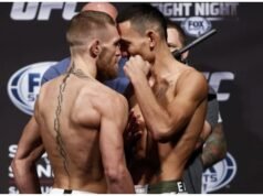 A linha de Conor McGregor avança rapidamente, mas Max Holloway ainda mantém a liderança.