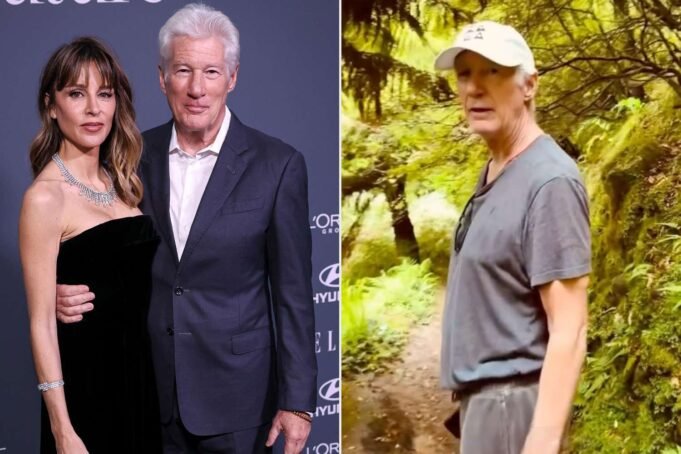 Richard Gere faz caminhada pela natureza com a esposa Alejandra Silva: ‘aquele que mais amo’