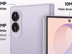 Vazou o Z Fold 8 redesenhado da Samsung com tela ampla