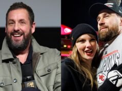 O que Adam Sandler disse no casamento de Taylor Swift e Travis Kelce