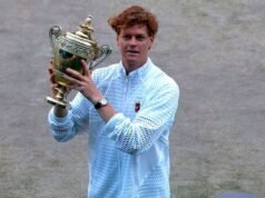 Janic Siner comemorou contra Alexander Zverev e sagrou-se bicampeão de Wimbledon