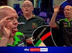 A reação SATISFEITA de Van Gerwen ao desaparecimento de nove pinheiros