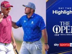 Herbert liderou o The Open quando DeChambeau foi multado por violação das regras