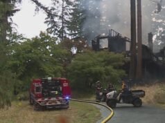 ‘Incêndio forte’ destrói casa na cidade de Oregon durante a noite