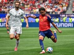 A Espanha ameaçou imediatamente a Áustria através de Lamine Yamal, que foi titular no PSV Paul Wanner.