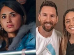 Antonella Roccuzzo após conhecer Sophie Martinez com Lionel Messi SHOW El Intransigente